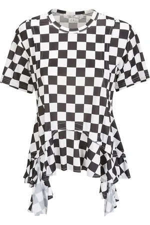 Comme des Garçons Ternet T-shirt med handkerchief-søm
