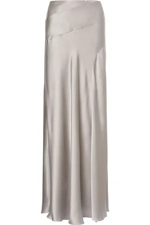 Alberta Ferretti Nederdel i satin med svaj