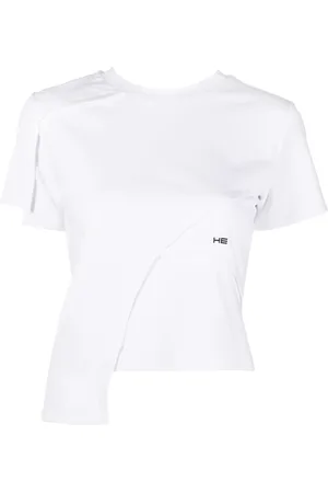 HELIOT EMIL T-shirt med broderet logodetalje