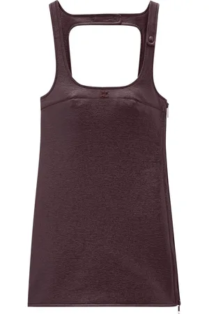 Courrèges Kort Reedition kjole i vinyl