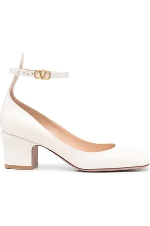 VALENTINO GARAVANI Tan-Go 60mm pumps med plateau i lakeret læder