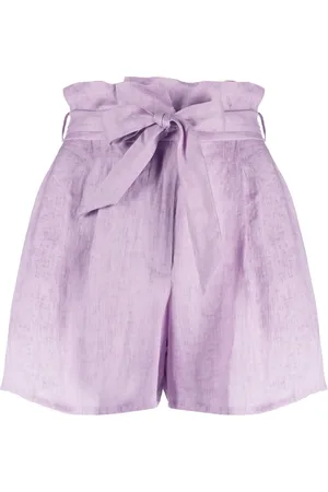 Emporio Armani Paperbag shorts i hør