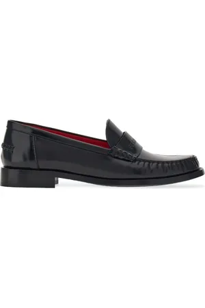 Salvatore Ferragamo Loafers i læder med præget logo