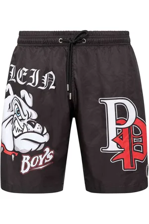 Philipp Plein Badeshorts med Bulldogs-tryk