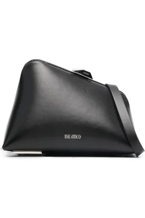 The Attico Midnight clutch i læder