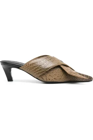 Kennel & Schmenger Zina 60mm mules med krokodilleprægning