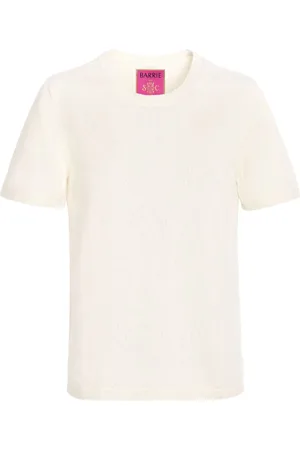 Barrie Finstrikket T-shirt med rund hals