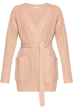 Max Mara Cardigan i perforeret strik