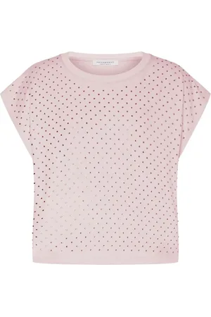 Serafini T-shirt med rhinstenudsmykning