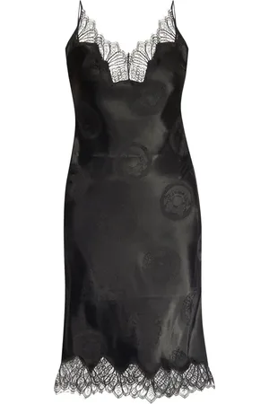 COPERNI Lace-trimmed silk dress