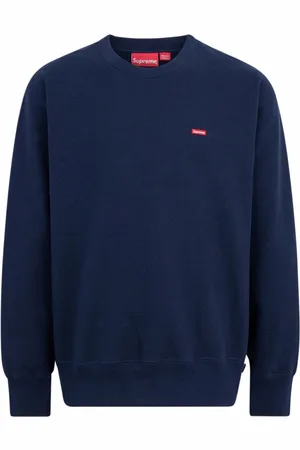 Supreme Sweatshirt med rund hals og lille box-logo
