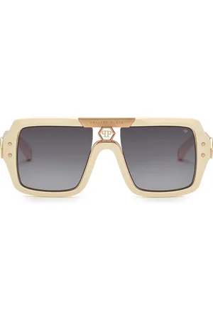 Philipp Plein Pilot-solbriller med logoplade