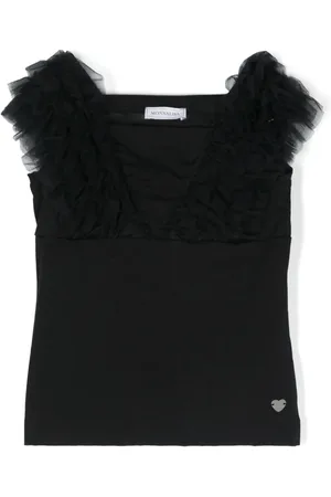 MONNALISA Ribbet tanktop med logoplade