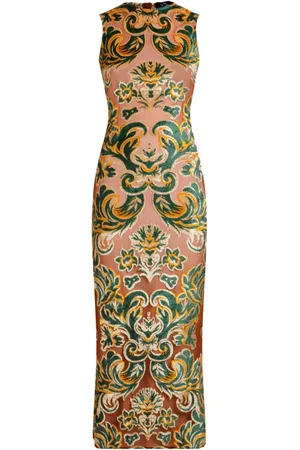 Etro Jacquard-mønstret mellemlang kjole