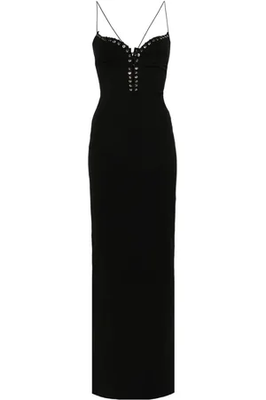 Ludovic De Saint Sernin Lang Cleavage kjole i crepe