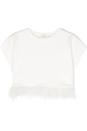 Le pandorine T-shirt med fjerdetalje