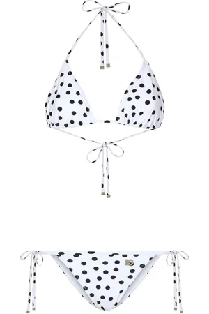 Dolce & Gabbana Trekantsbikini med polkaprikker