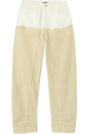 Jil Sander Tofarvede jeans med brede ben