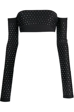 The Andamane Croptop med rhinstenudsmykning