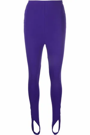 The Attico Leggings med høj talje og stigbøjledetalje