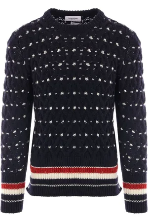 Thom Browne Kabelstrikket Donegal trøje