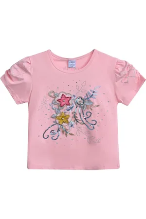 Mimi Tutu T-shirt med blomster-applikation