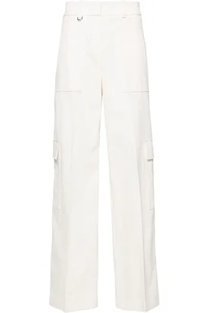 HUGO BOSS Bukser i twill med brede ben