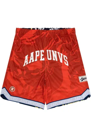A Bathing Ape Vendbare træningsshorts med blandet tryk