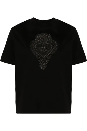 Parlor T-shirt med blondedetalje