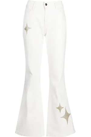 Madison.Maison Jeans med svaj og stjernetryk