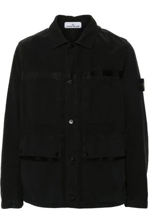 Stone Island Skjortejakke med kompas-mærke