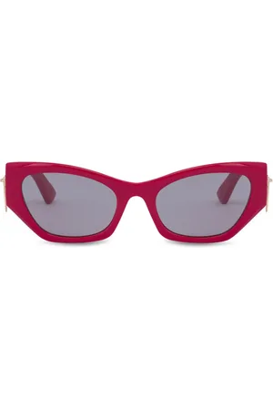 Moschino Cat eye-solbriller med lynlås-detalje