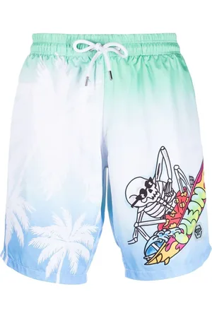Philipp Plein Badeshorts med grafisk tryk
