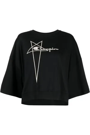 Rick Owens T-shirt med broderet logo