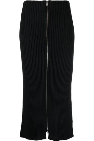 Jil Sander Strikket pencil-nederdel med lynlås