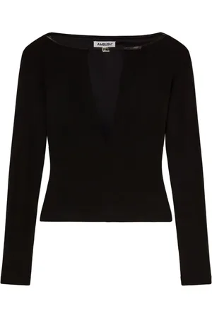 AMBUSH Jersey-top med V-hals