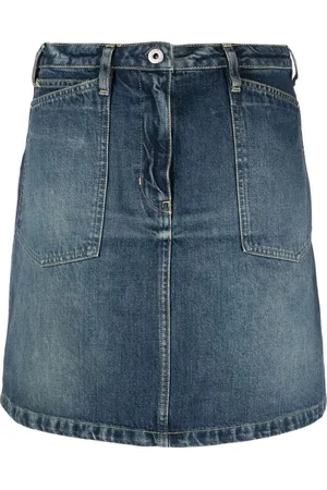 Kenzo Kort denimnederdel med A-snit
