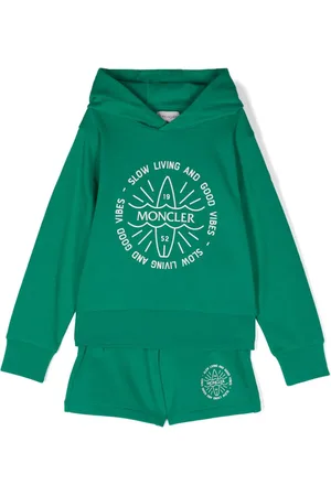Moncler Sæt med træningsshorts med logoapplikation