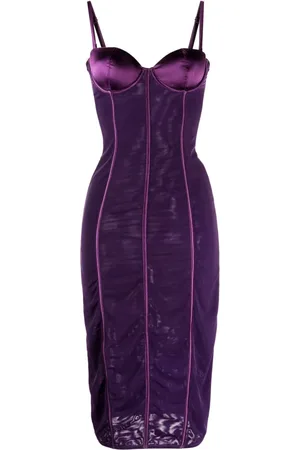FLEUR DU MAL Bustier-kjole i mesh