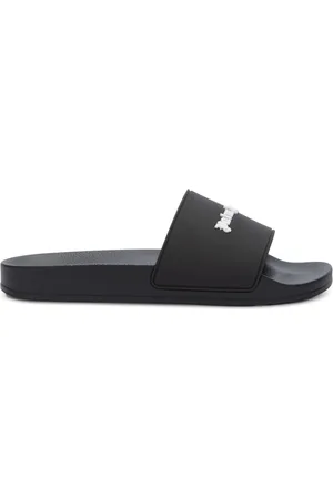 Palm Angels Logoprægede pool-sandaler