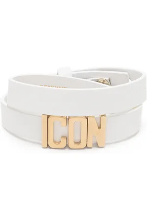 Dsquared2 Icon viklearmbånd i læder