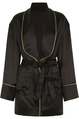 Dolce & Gabbana Blazer i silke med bælte