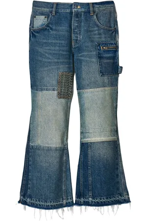 Marc Jacobs Cropped jeans med patchwork og svaj