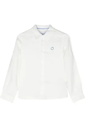 Trussardi Skjorte i hør med broderet logo