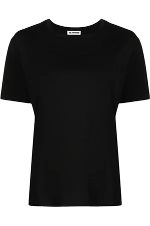 Jil Sander Kortærmet T-shirt med rund hals
