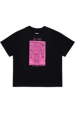 Maison Margiela Sketch T-shirt med grafisk tryk