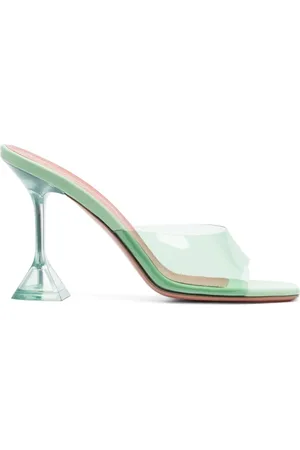 Amina Muaddi Gennemsigtige Lupita 110mm mules