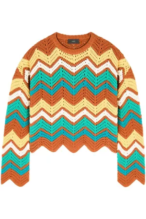 Alanui Kaleidoscopic chevron-striktrøje