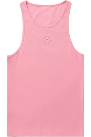 Marine Serre Tanktop med halvmånebroderi