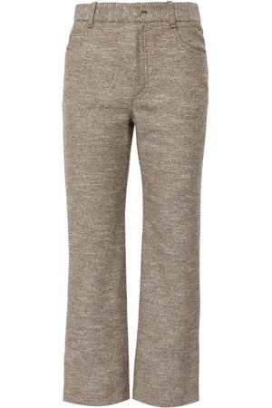 Chloé Cropped tweed-bukser med svaj